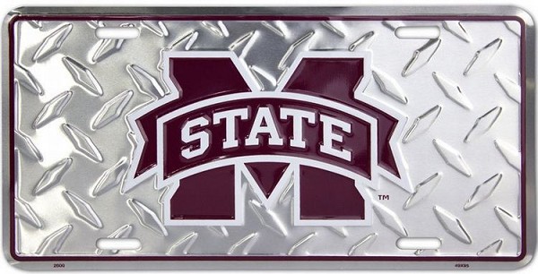 signs 4 fun Mississippi State Diamond License Plate