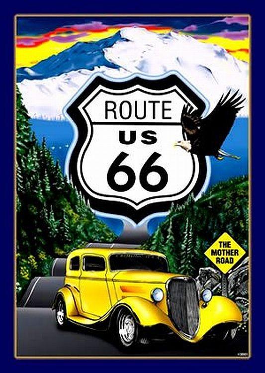 signs 4 fun Mother Road Route 66 40's Auto Metal Sign