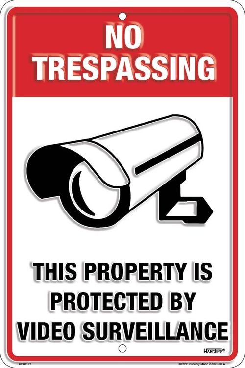 signs 4 fun No Trespassing Surveillance Sm. Parking Sign