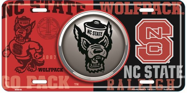 signs 4 fun North Carolina State Bullseye License Plate