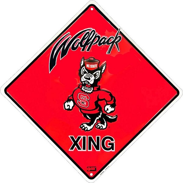 signs 4 fun North Carolina State Wolfpack College Crossing Sign