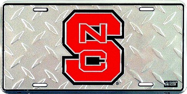 signs 4 fun North Carolina State Wolfpack Diamond License Plate