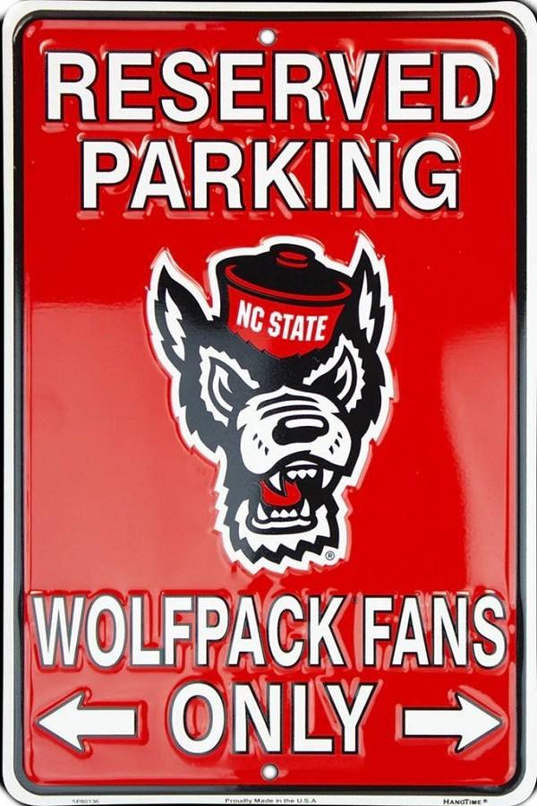 signs 4 fun North Carolina State Wolfpack Small Parking Sign