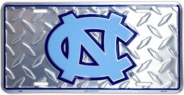 signs 4 fun North Carolina Tar Heels Diamond License Plate