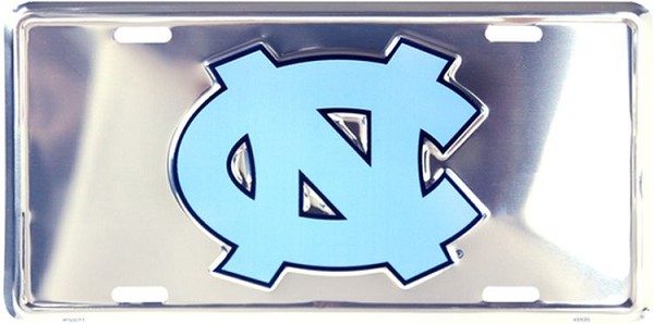 signs 4 fun North Carolina Tar Heels Polished License Plate
