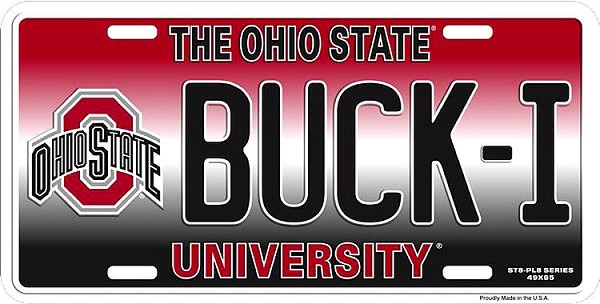 signs 4 fun Ohio State Buckeyes BUCK-I License Plate