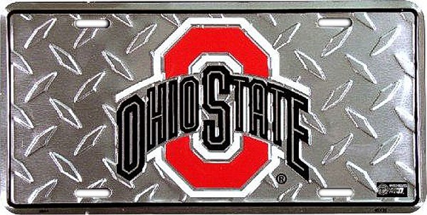signs 4 fun Ohio State Buckeyes Diamond License Plate