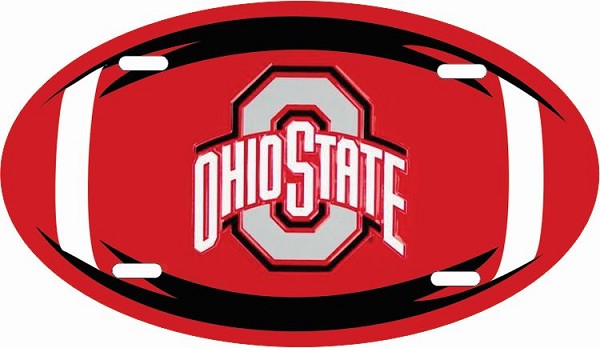 signs 4 fun Ohio State Buckeyes Oval II License Plate