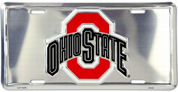 signs 4 fun Ohio State Buckeyes Red O License Plate