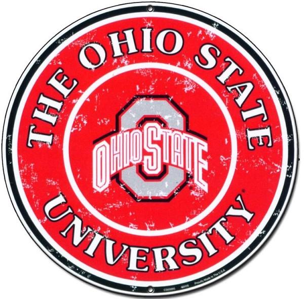 signs 4 fun Ohio State University 24 inch Large Round Sign