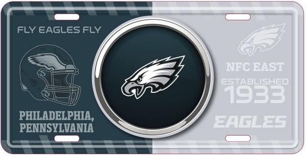 signs 4 fun Philadelphia Eagles Bullseye License Plate