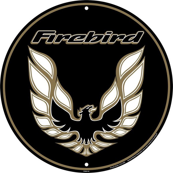 signs 4 fun Pontiac Firebird 24 inch Large Round Sign