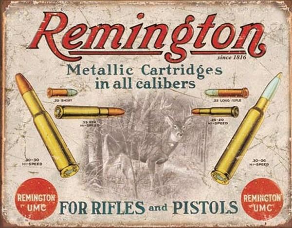 signs 4 fun Remington - For Rifles & Pistols Metal Tin Sign
