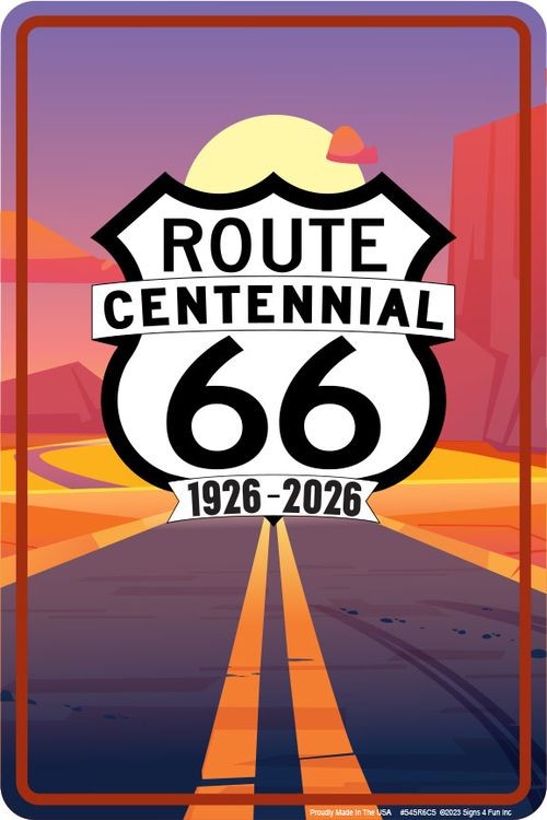 signs 4 fun Route 66 Centennial Road Sm. Parking Sign