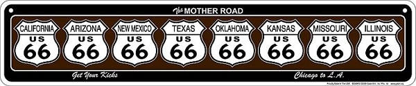 signs 4 fun Route 66 Get Your Kicks - Shields Street Sign