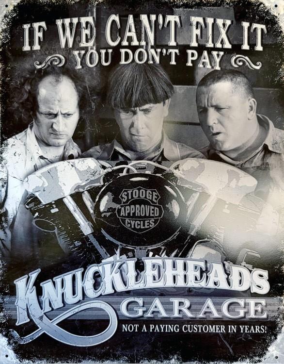 signs 4 fun 3 Stooges Knucklehead Metal Tin Sign