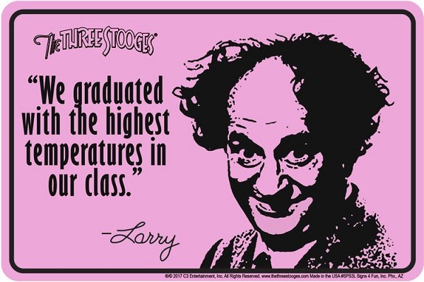 signs 4 fun 3 Stooges Larry Sm. Parking Sign