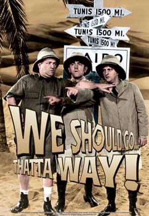 signs 4 fun 3 Stooges - Lost Metal Tin Sign