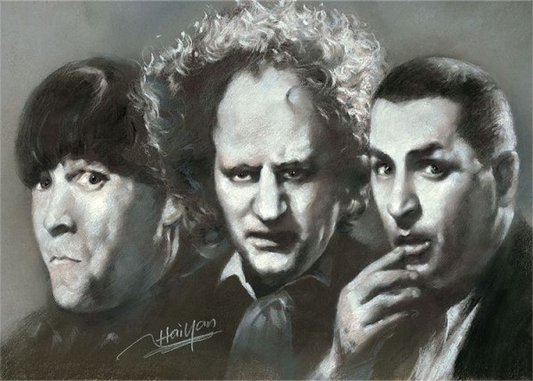 signs 4 fun 3 Stooges Portrait Magnet