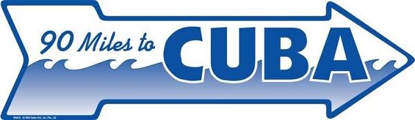 signs 4 fun 90 Miles To Cuba Arrow Sign