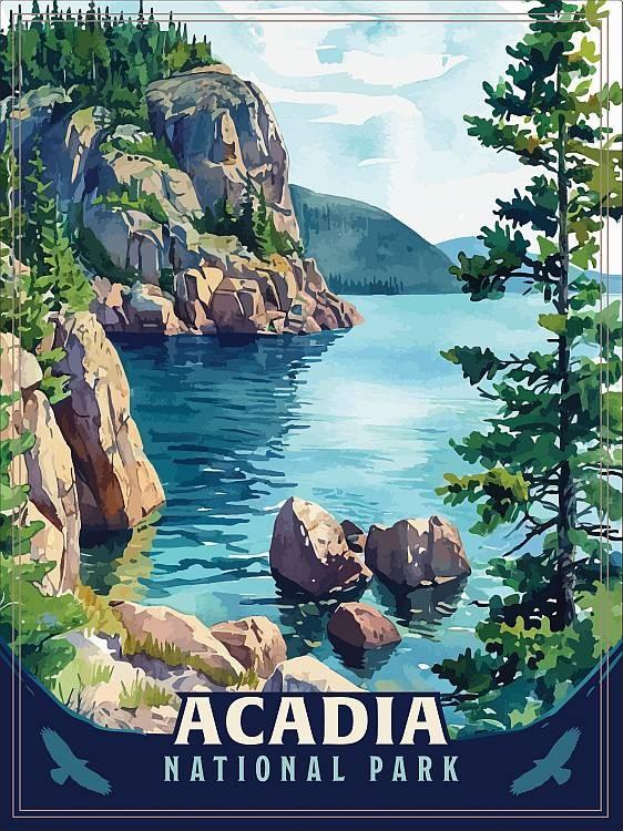 signs 4 fun Acadia Bay Magnet
