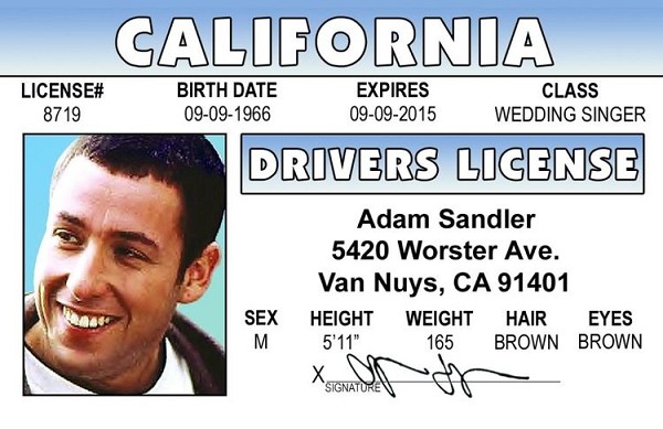signs 4 fun Adam Sandler ID