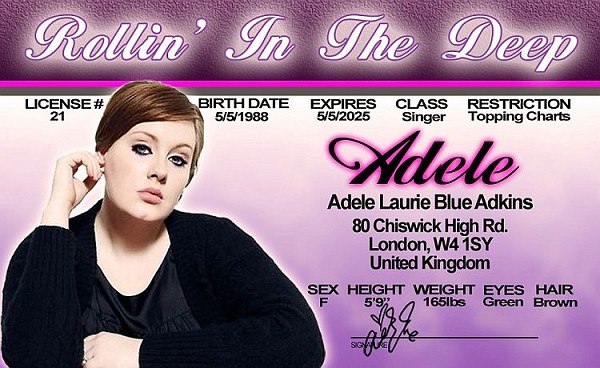 signs 4 fun Adele ID