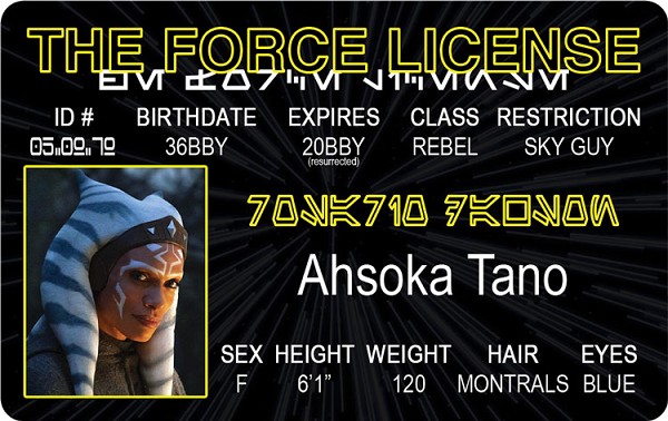 signs 4 fun Ahsoka Tano ID