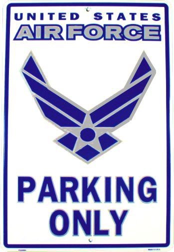signs 4 fun Air Force Large Parking Sign