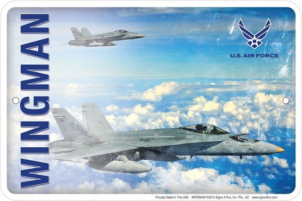 signs 4 fun Air Force Wingman II Sm. Parking Sign
