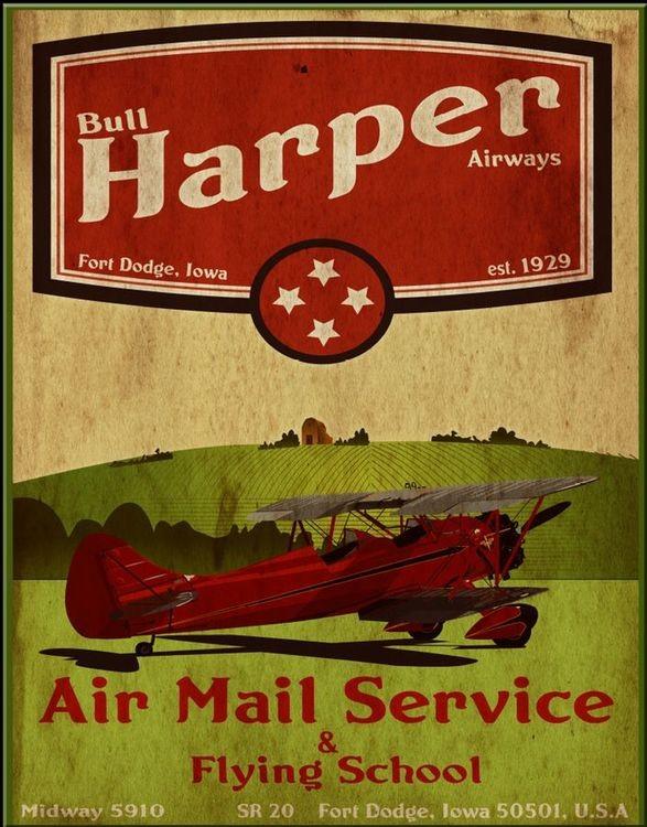signs 4 fun Air Mail Service Metal Sign