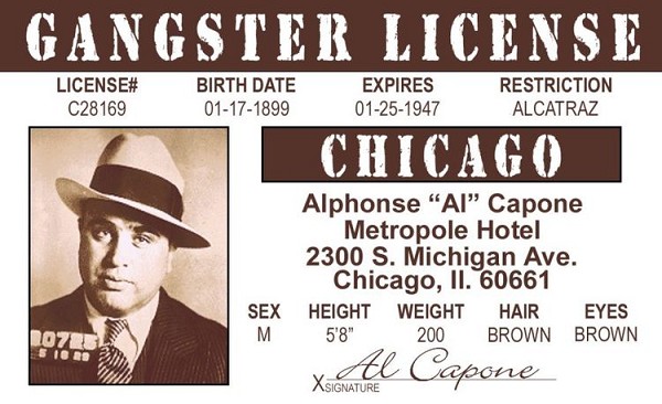 signs 4 fun Al Capone ID