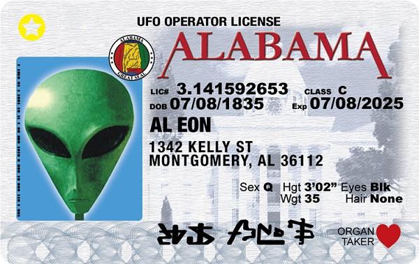 signs 4 fun Alabama Alien ID