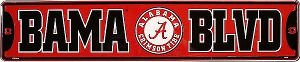 signs 4 fun Alabama - Bama Blvd Street Sign