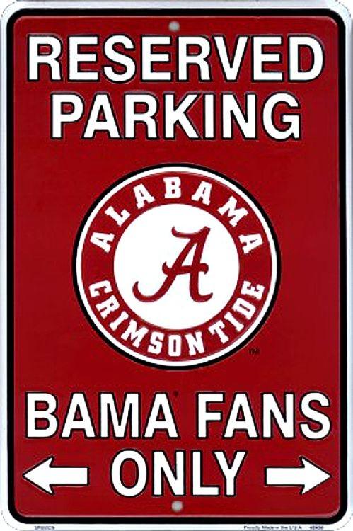 signs 4 fun Alabama Crimson Tide Sm. Parking Sign