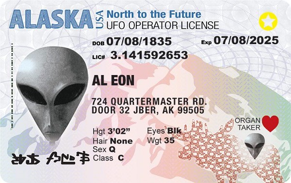 signs 4 fun Alaska Alien ID