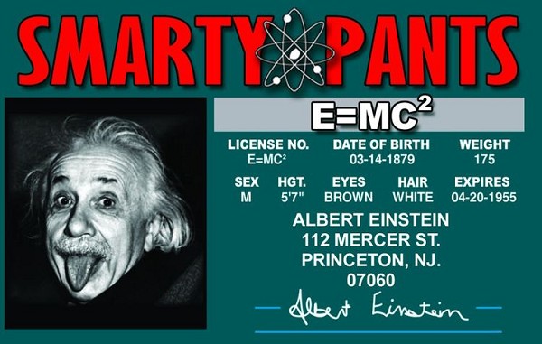 signs 4 fun Albert Einstein ID