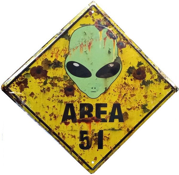signs 4 fun Alien Area 51 Crossing Sign