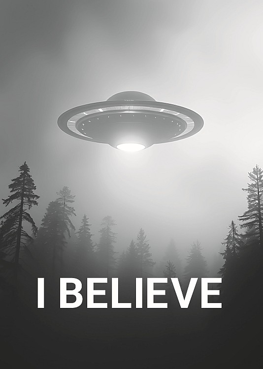 signs 4 fun Alien I Believe Magnet