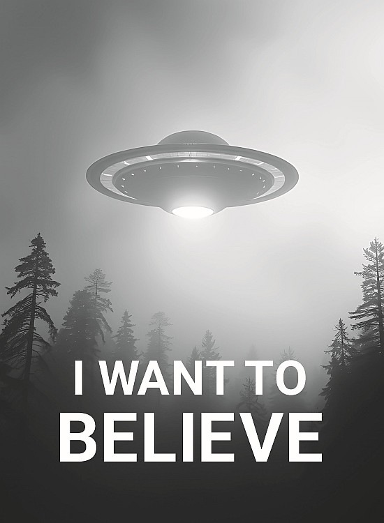 signs 4 fun Alien I Want to Believe Magnet