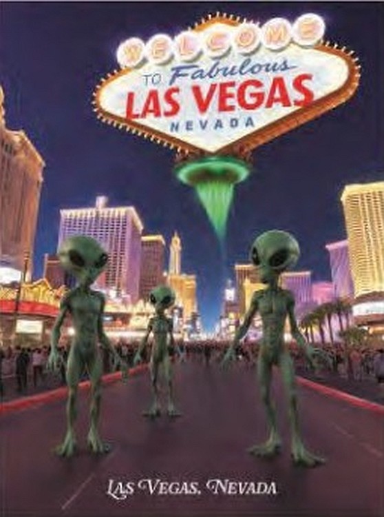 signs 4 fun Alien Las Vegas Metal Sign