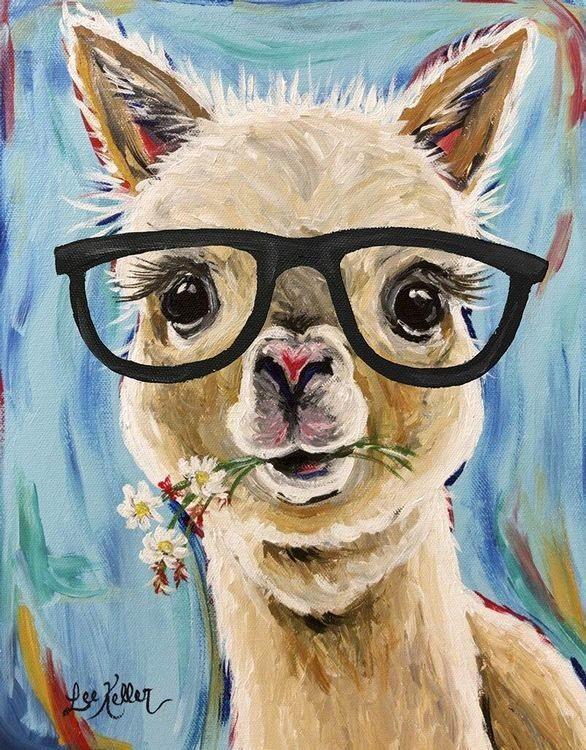 signs 4 fun Alpaca Glasses Metal Sign