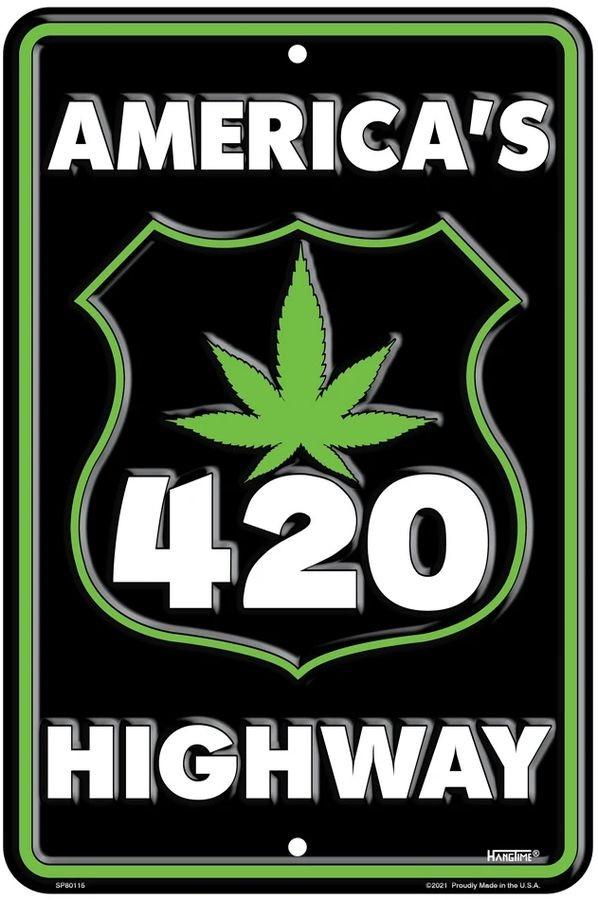 signs 4 fun America's 420 Hi Way Sm. Parking Sign