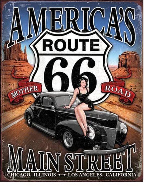 signs 4 fun America's Main Street Metal Tin Sign