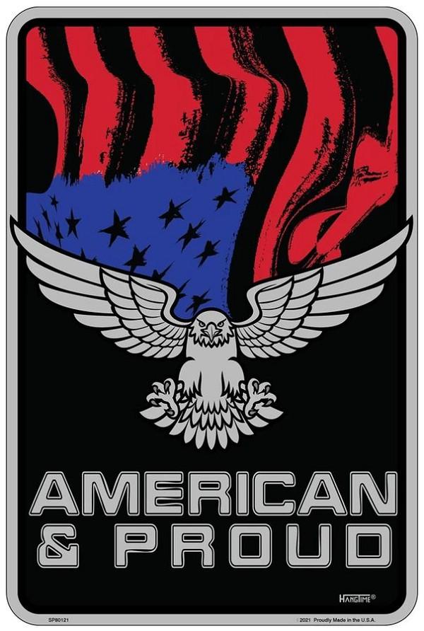signs 4 fun American and Proud Sm. Parking Sign