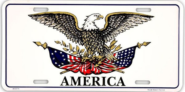 signs 4 fun American Eagle License Plate