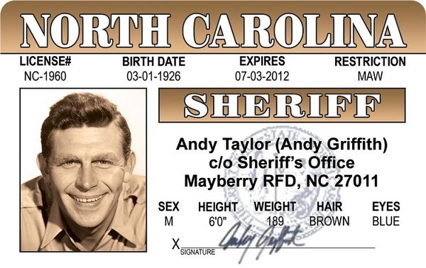 signs 4 fun Andy Taylor ID