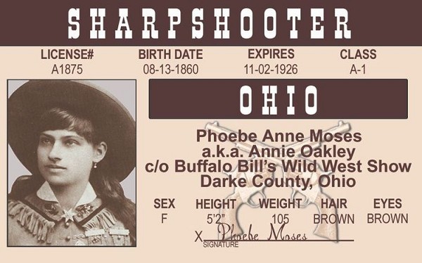 signs 4 fun Annie Oakley ID