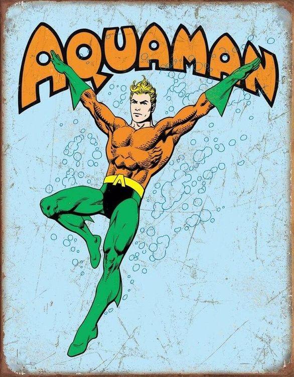 signs 4 fun Aquaman Retro Metal Tin Sign