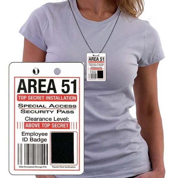 signs 4 fun Area 51 Special ID Necklace
